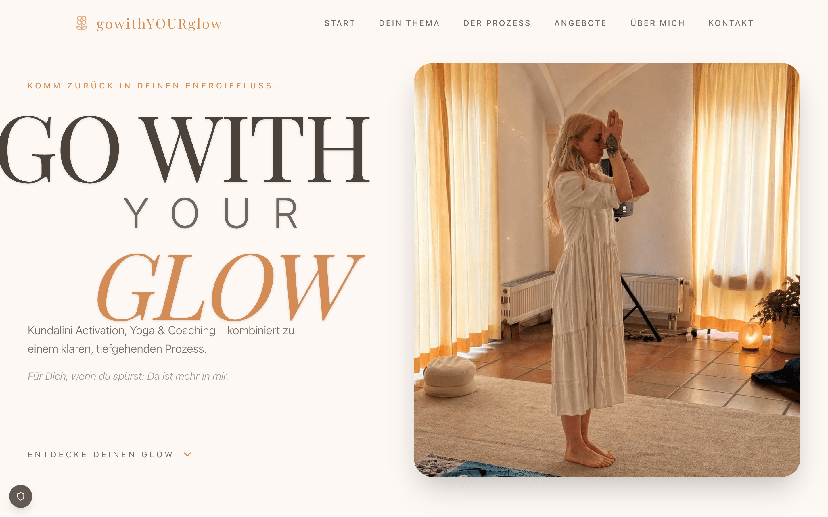 gowithYOURglow | Stefanie Günther - Professionelles Webdesign Referenzprojekt aus Gelnhausen