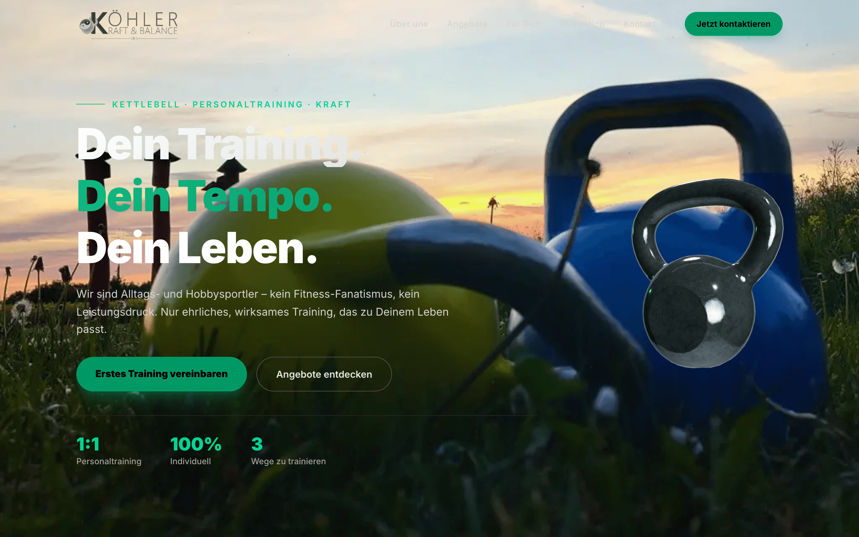 KÖHLER Kraft & Balance - Professionelles Webdesign Referenzprojekt aus Gelnhausen