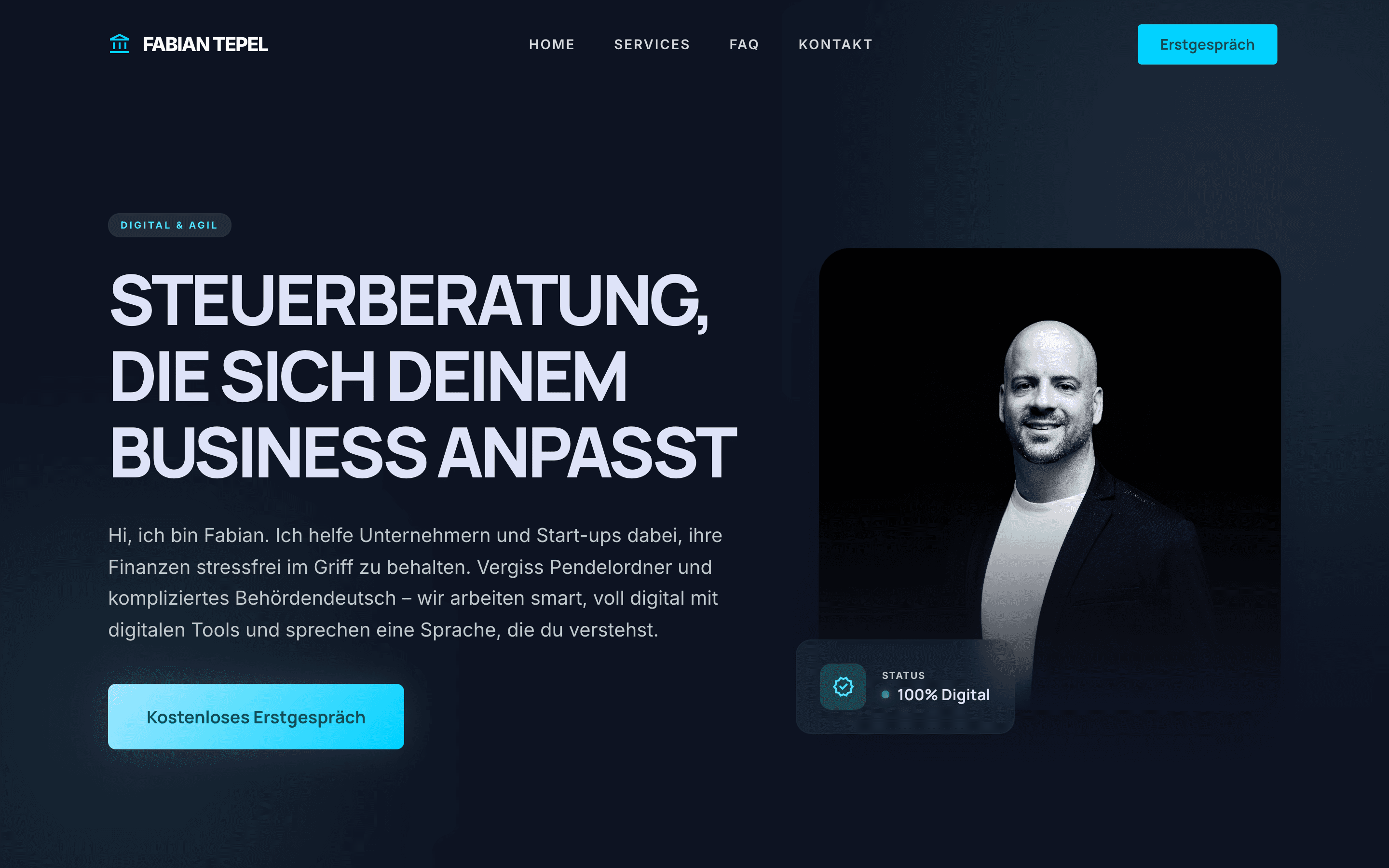 Fabian Tepel | Steuerberatung - Professionelles Webdesign Referenzprojekt aus Gelnhausen